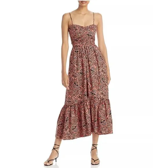 A.L.C. Lilah Printed Midi Dress, Revolve, NWT, Size 8 - Picture 6 of 10